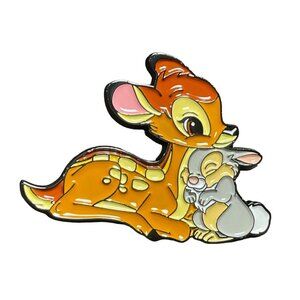 Bambi Thumper Lapel Pin Deer Rabbit Friends Badge Brooch Accessories Jewelry Pin